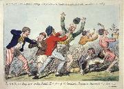 Lord Howe they run or The British Tars giving the Carmignols a Dressing on the Memorable 1st of June 1794 Isaac Cruikshank